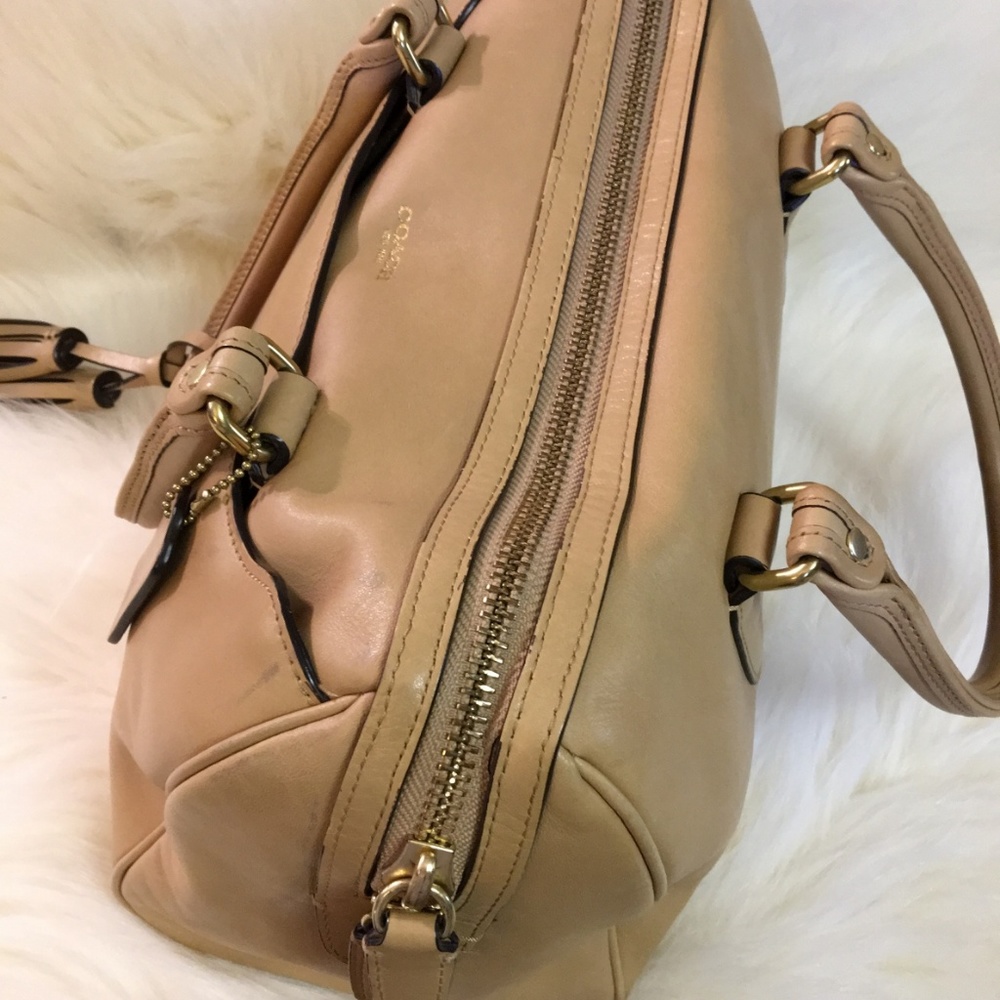 COACH Camel Leather LEGACY HALEY Satchel 23574 - Picture 7 of 8